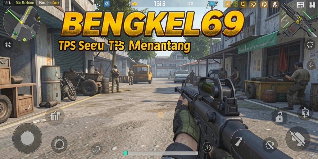 Tangkapan layar BENGKEL69 menampilkan intensitas aksi gameplay TPS.