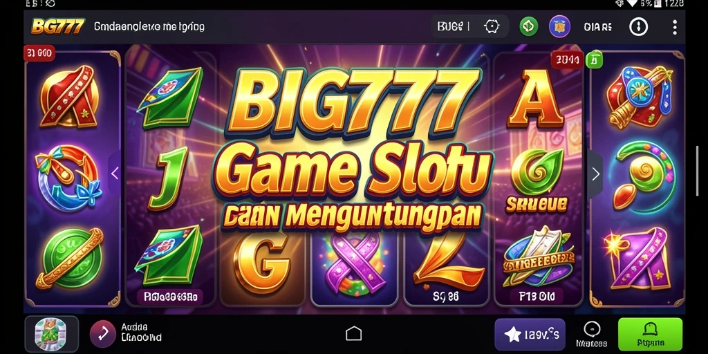 Tampilan gameplay menarik dengan efek visual yang mendebarkan di slot BIG777.
