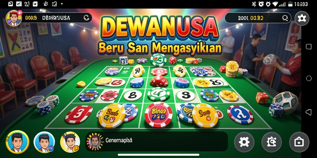 Tampilan gameplay Bingo yang menarik di DEWANUSA.
