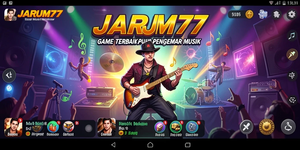 Tampilan gameplay JARUM77 yang menegangkan dan penuh warna.