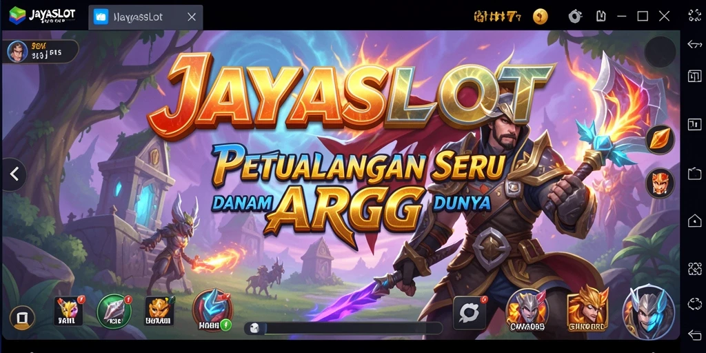 Tampilan utama gameplay JAYASLOT yang penuh aksi dan strategi.