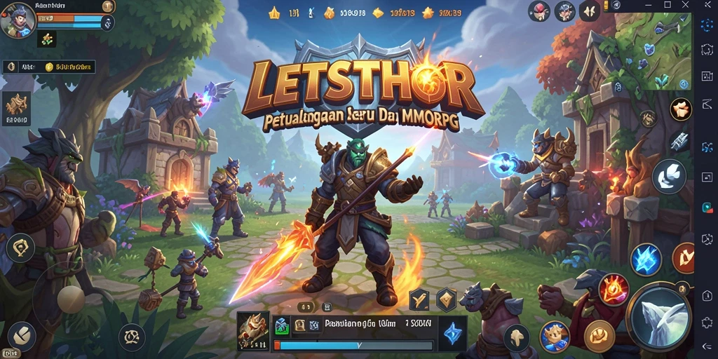 Tampilan gameplay seru dan interaktif dalam dunia MMORPG.