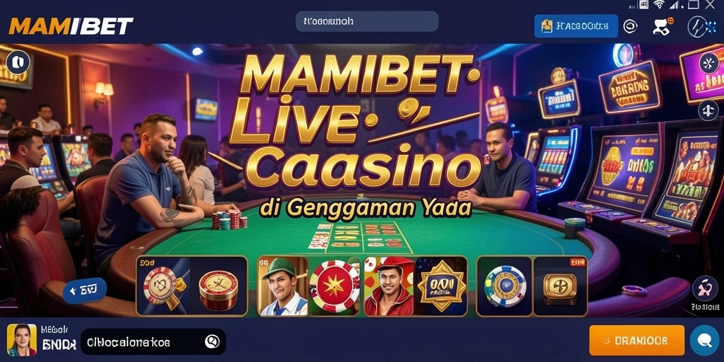 Tampilan permainan Live Casino yang seru dan interaktif di MAMIBET.