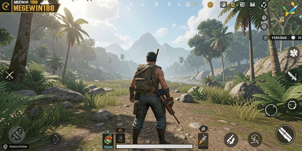 Gameplay MEGEWIN188 menampilkan petualangan seru di dunia terbuka.