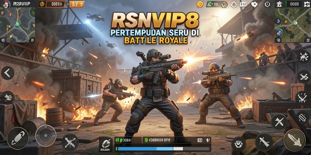 Tampilan seru gameplay pertempuran di RSNVIP8.
